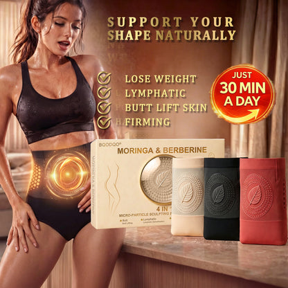 70% OFF Special Sale | Official Brand Store | BQODQO® 2026 Moringa & Berberine 4-in-1 Micro-Particle Sculpting & Fat-Burn Shorts