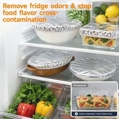 SVOZK® 🍽️ Reusable Elastic Foil Food Covers — Keep Leftovers Fresh, Cover Bowls & Plates in Seconds 🥗