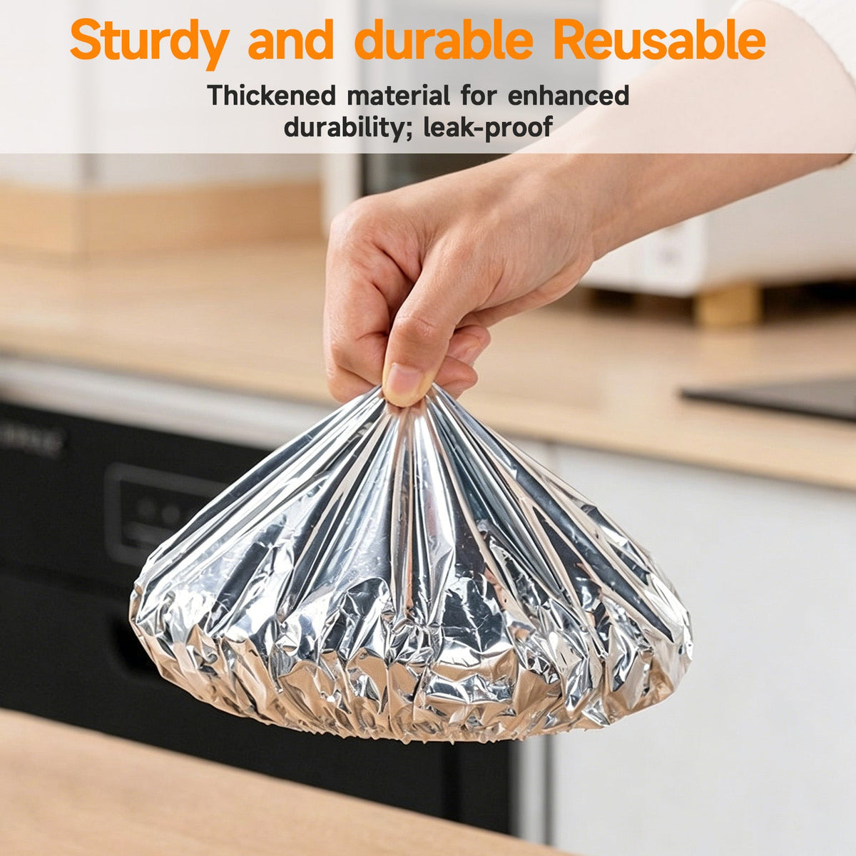 SVOZK® 🍽️ Reusable Elastic Foil Food Covers — Keep Leftovers Fresh, Cover Bowls & Plates in Seconds 🥗