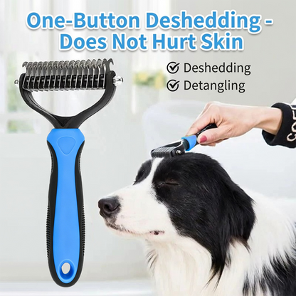 🔥 70% OFF | Billhol® Double-Sided Pet Grooming Comb – Gentle Detangling & Shedding Tool for Dogs & Cats