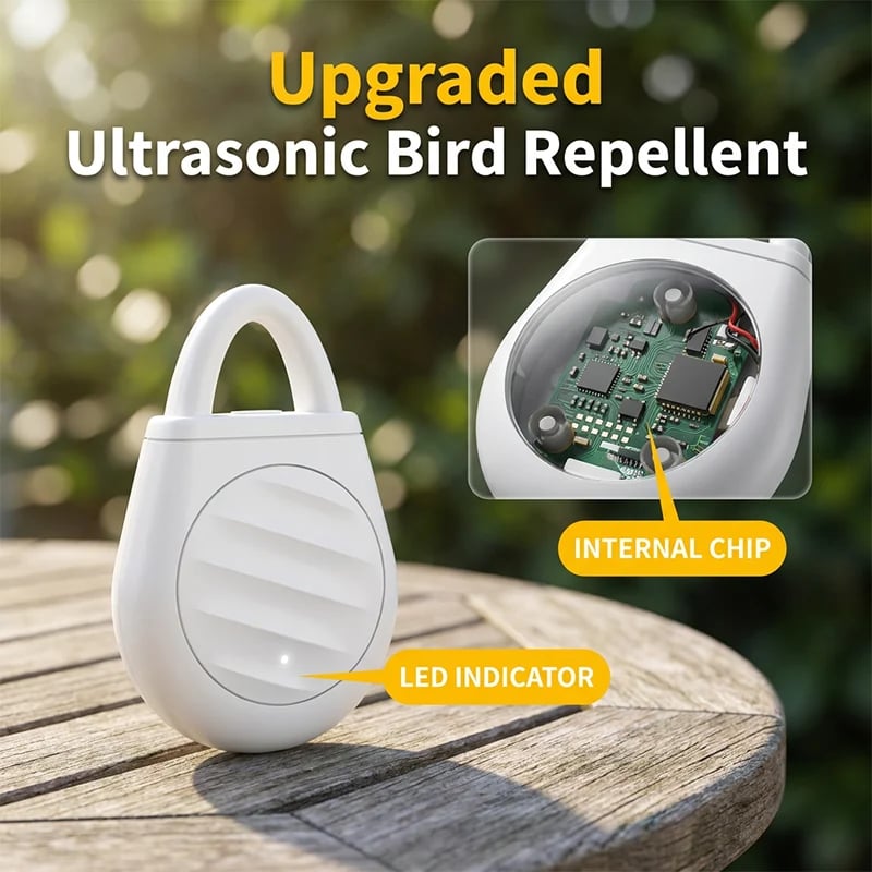 🐦Oneswear® Portable Ultrasonic Bird Repeller – Compact & Rechargeable