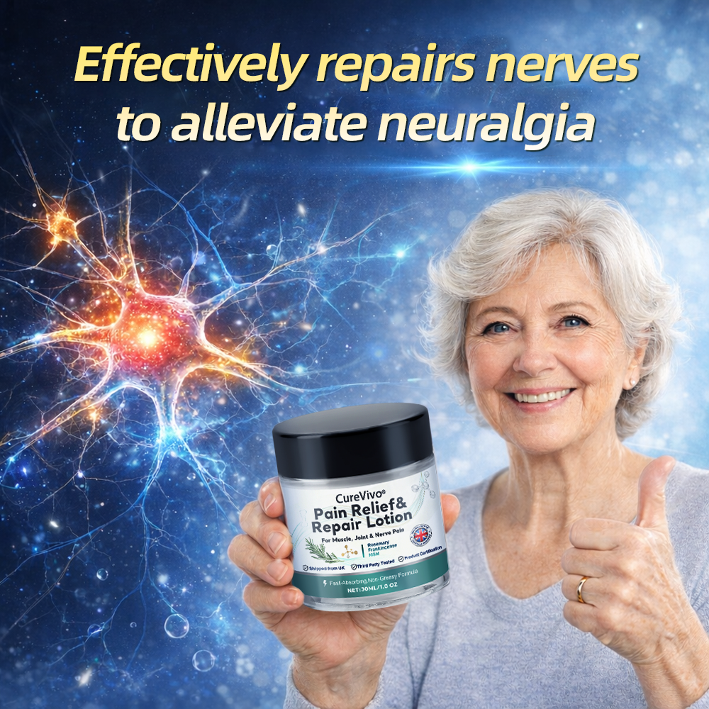 [New Year Special Offer] CureVivo® Pain Relief& Repair Lotion🥇For Muscle, Joint & Nerve Pain