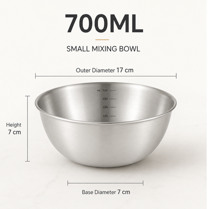Billhol® Stainless Steel Measuring Mixing Bowl