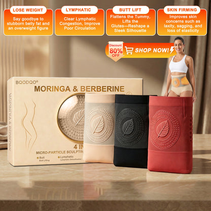 70% OFF Special Sale | Official Brand Store | BQODQO® 2026 Moringa & Berberine 4-in-1 Micro-Particle Sculpting & Fat-Burn Shorts