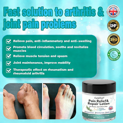 [New Year Special Offer] CureVivo® Pain Relief& Repair Lotion🌱For Muscle, Joint & Nerve Pain
