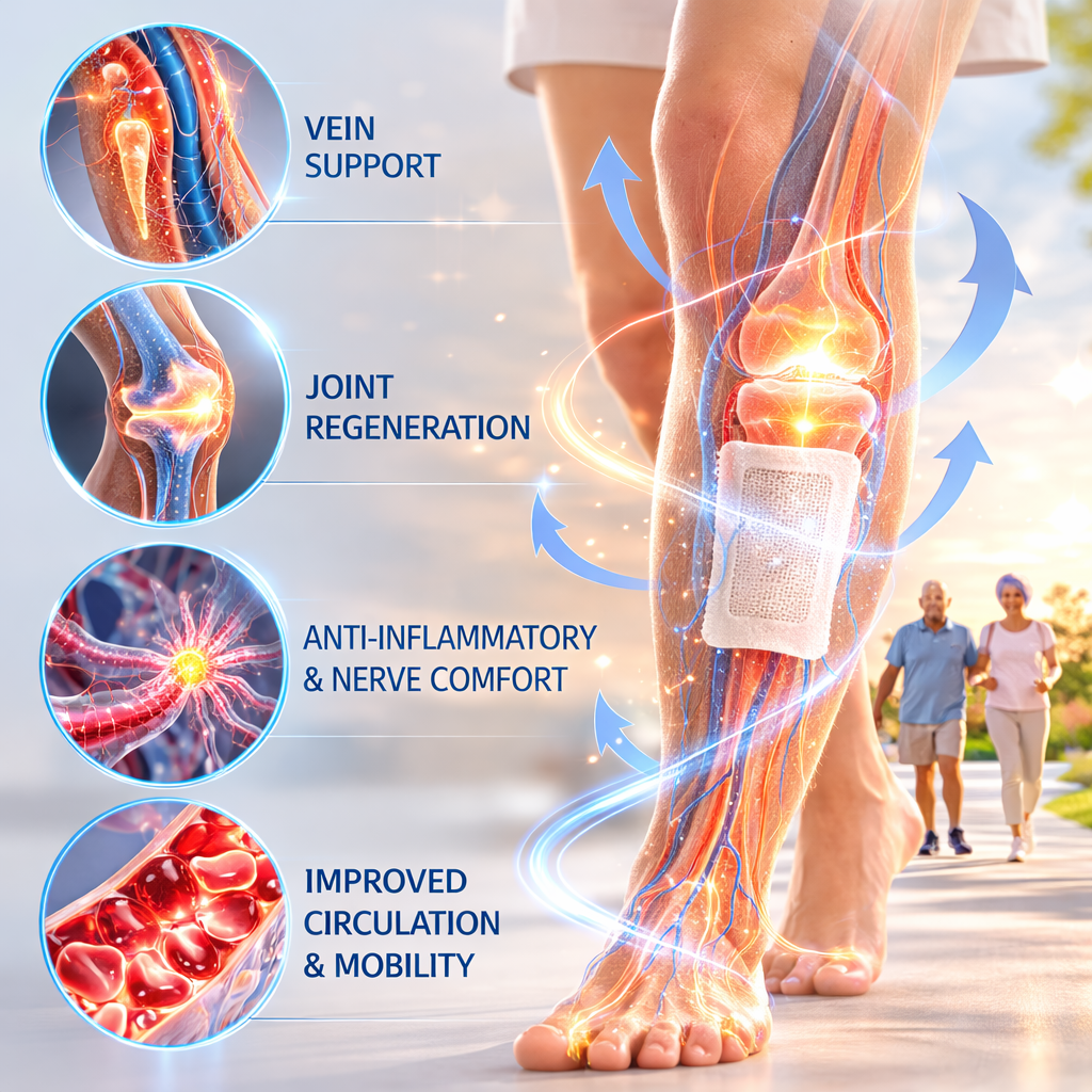 Healrize® 🦵4-in-1 Vein & Joint Nano Microneedle Advanced Therapy Patch🔥Instant Relief, Long-Term Results