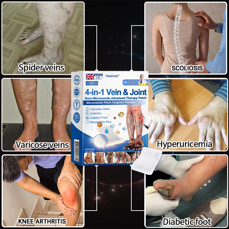 Healrize® 🦵4-in-1 Vein & Joint Nano Microneedle Advanced Therapy Patch🔥Instant Relief, Long-Term Results