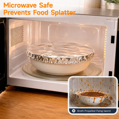 SVOZK® 🍽️ Reusable Elastic Foil Food Covers — Keep Leftovers Fresh, Cover Bowls & Plates in Seconds 🥗
